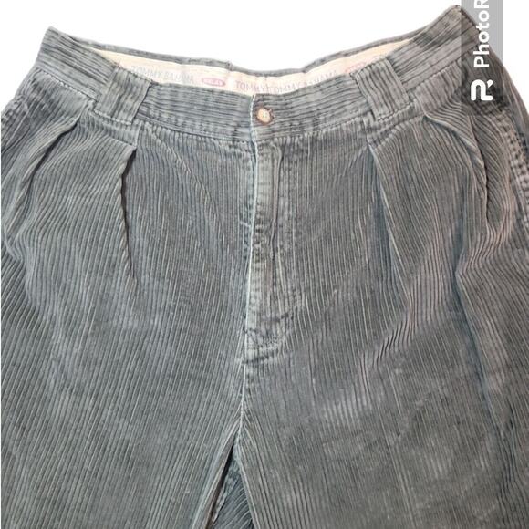 VTG Tommy Bahama Corduroy Pants Men’s 33 Green Wide Leg Pleated Relaxed GUC - Picture 3 of 7